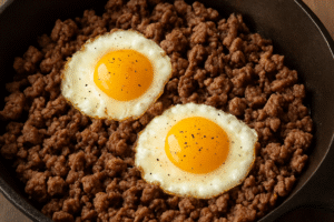 Ground Beef And Eggs Recipe