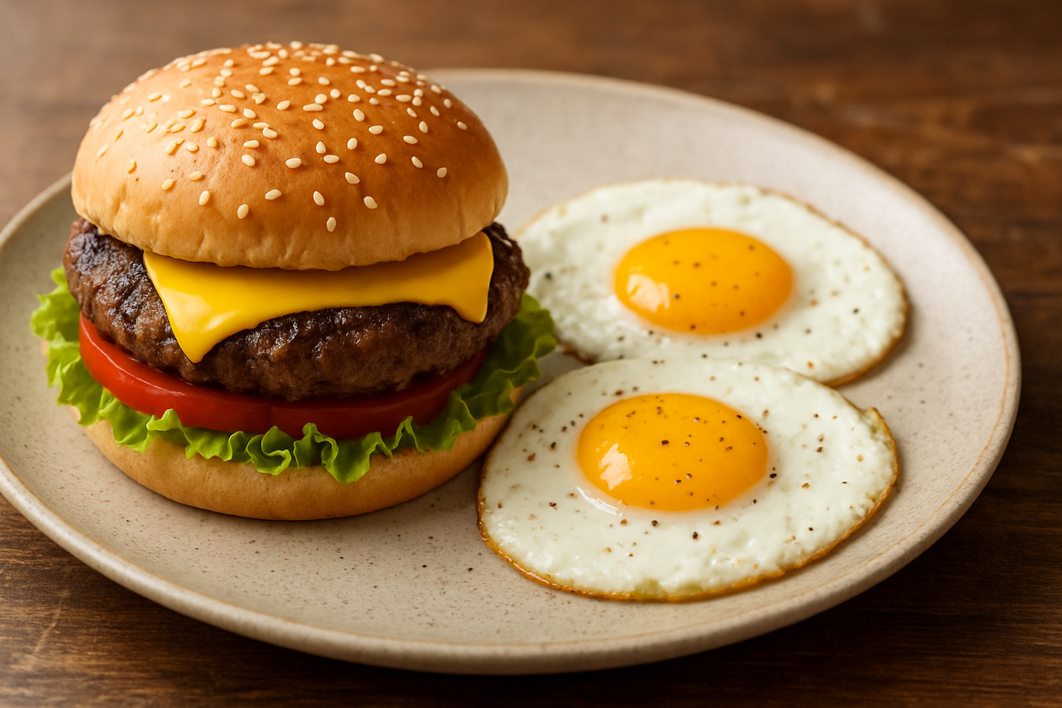 Hamburger And Eggs Recipe