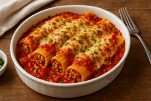 Manicotti With Meat Recipe