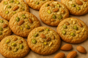 Pistachio And Almond Cookies Recipe