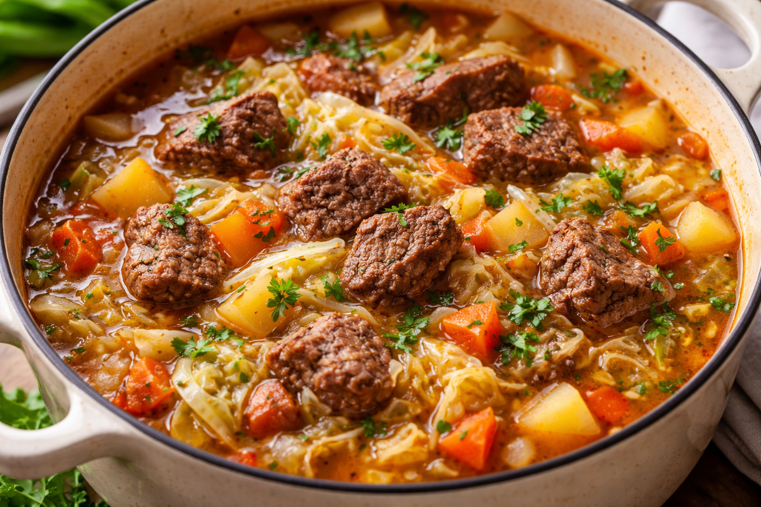 Cabbage Soup With Meat Recipe