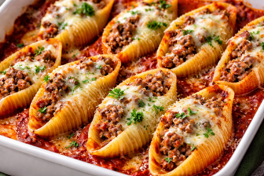 Stuffed Shells With Meat Recipe