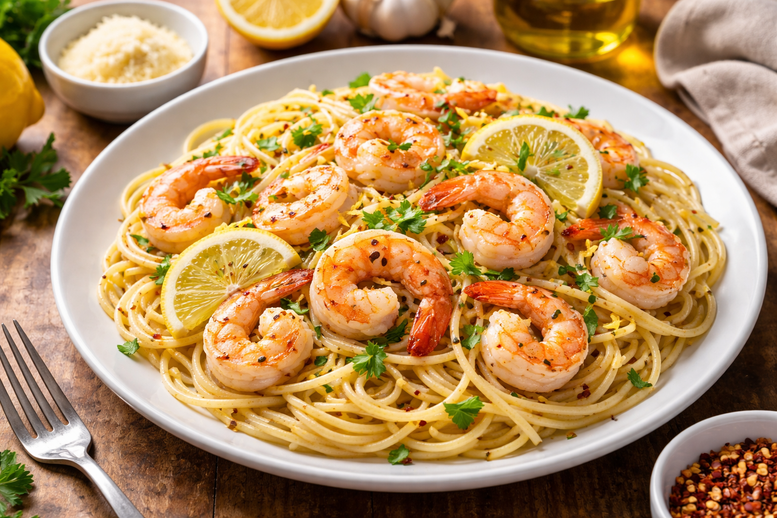 Lemon Shrimp Pasta Recipe