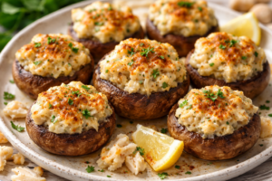 Mushrooms Stuffed With Crabmeat Recipe