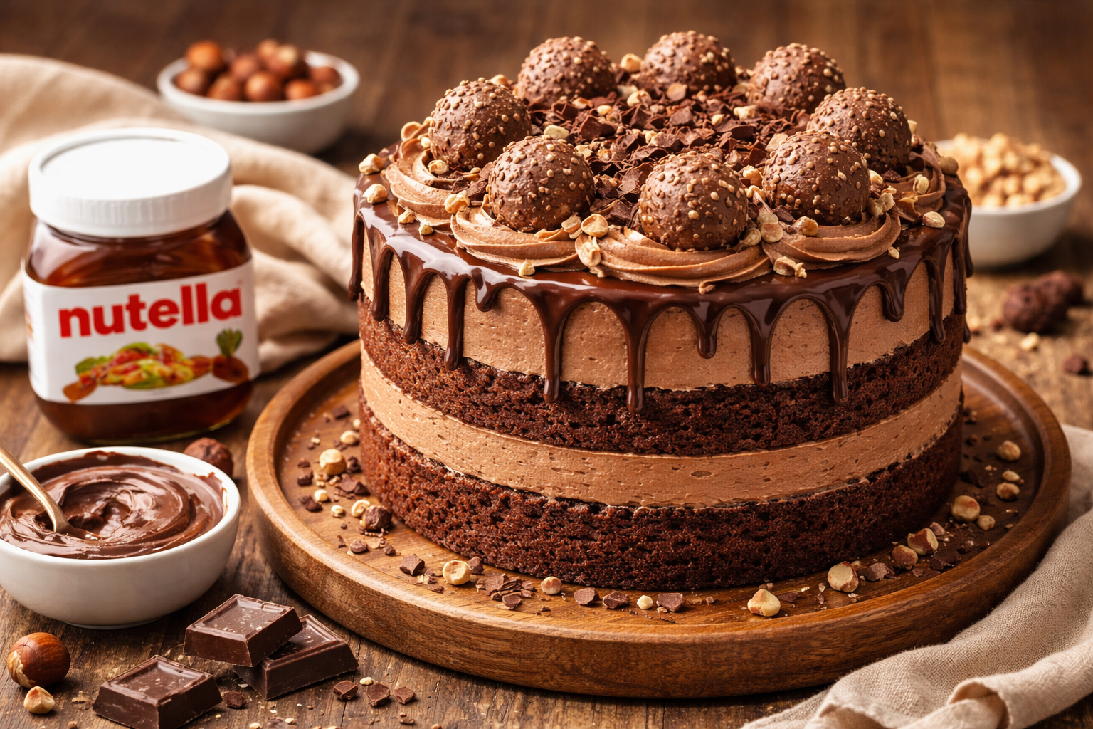 Nutella Chocolate Cake Recipe