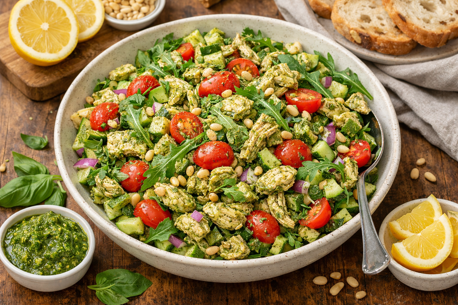 Pesto Chicken Salad Recipe