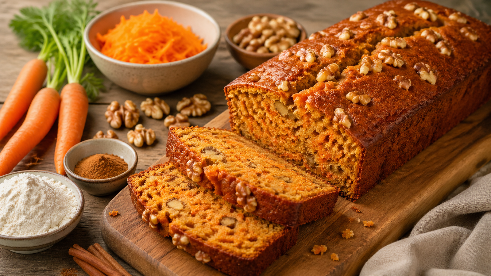 Carrot Loaf Cake Recipe