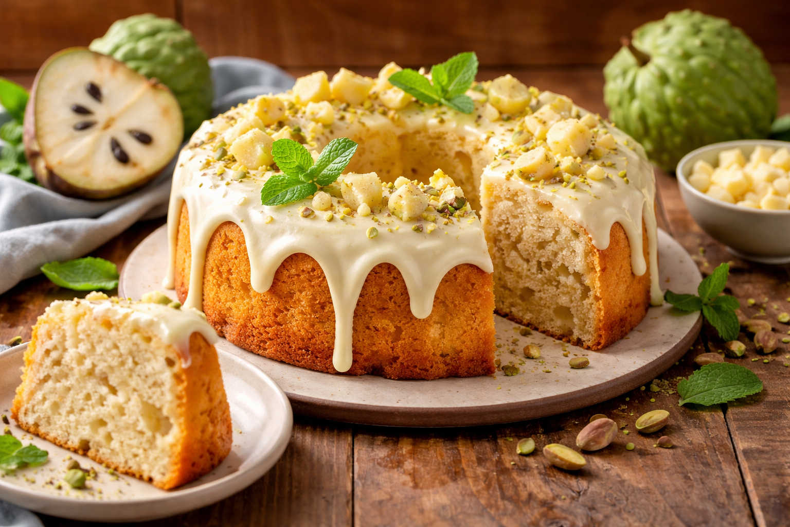 Custard Apple Cake Recipe