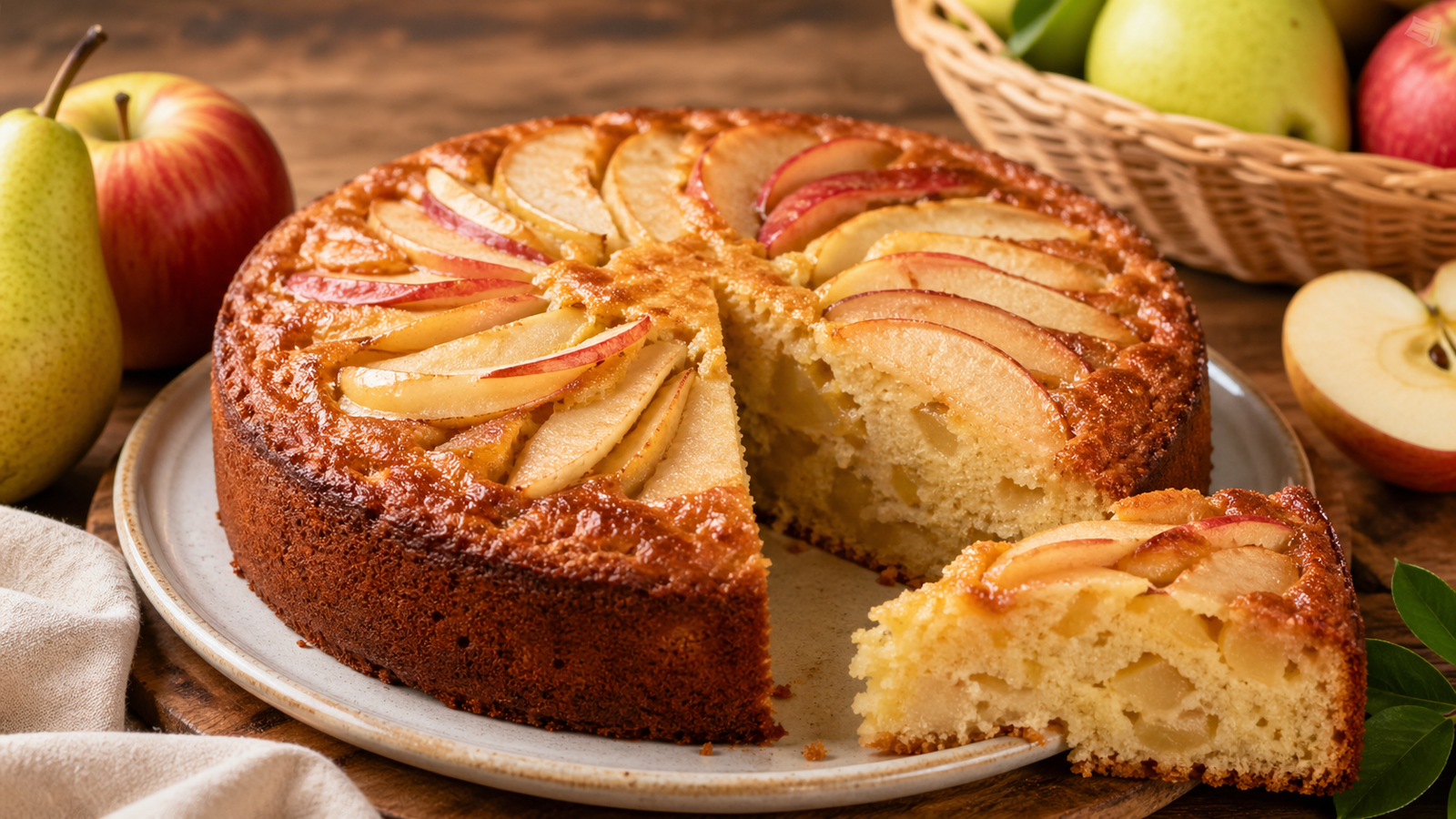 Pear and Apple Cake Recipe